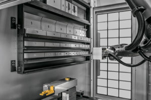 Bystronic Xpert press brake with robotic tool changer.